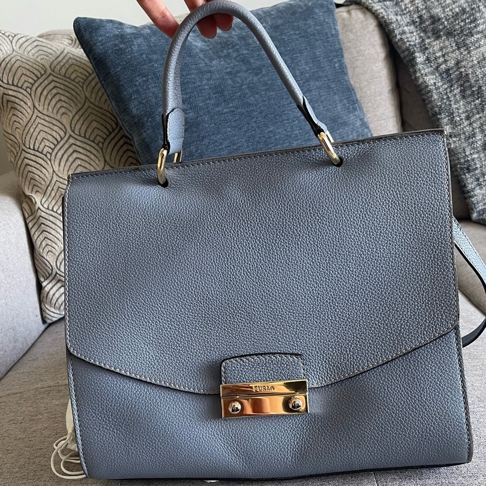 FURLA light blue Handbag